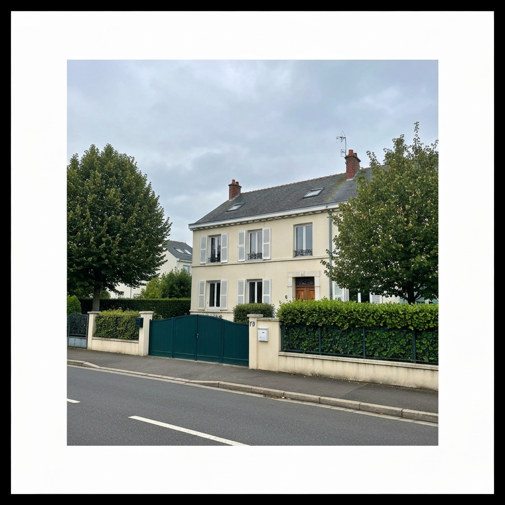Vue aérienne de Melun avec des maisons et des immeubles pour estimation immobilière