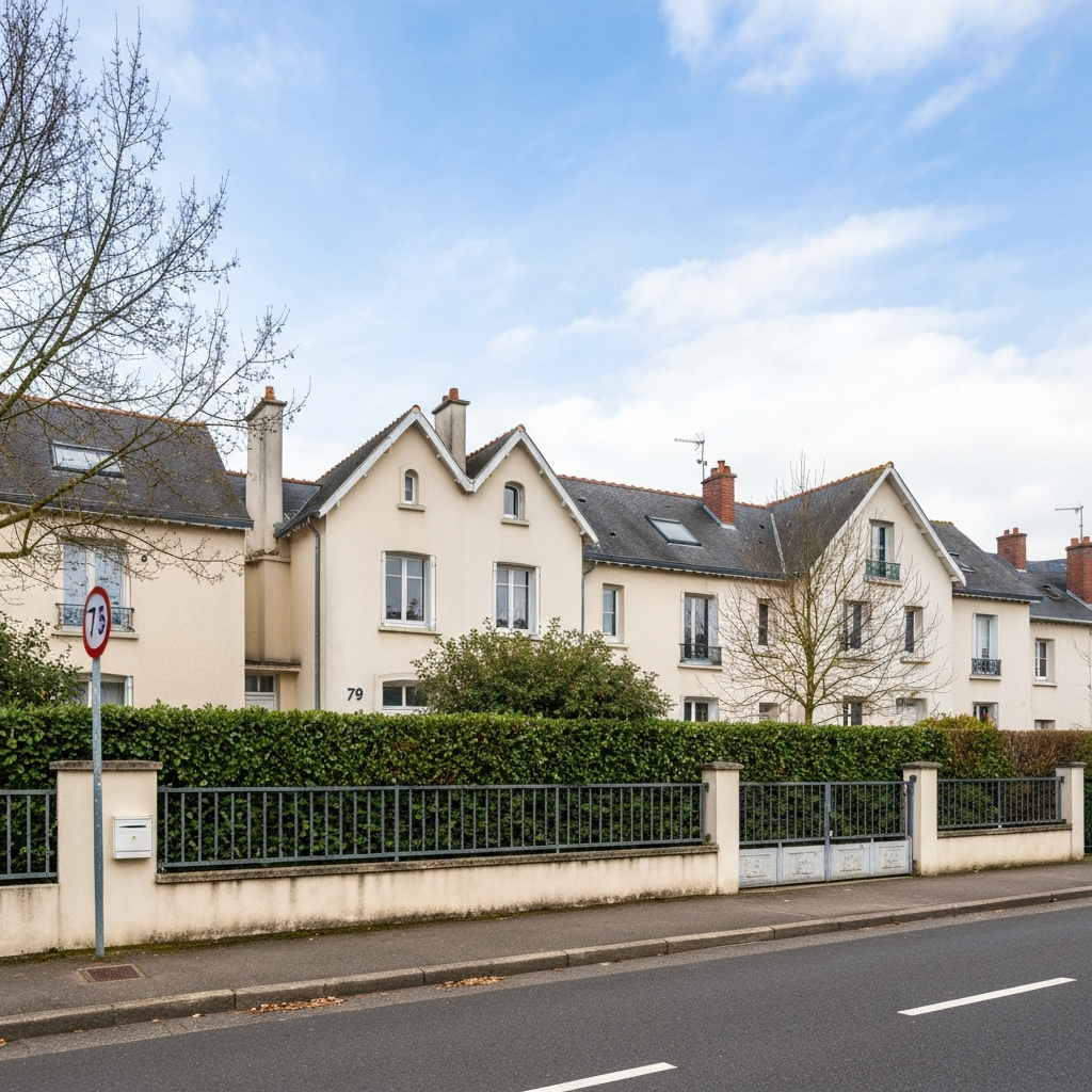 Vue d'une maison individuelle à Melun pour estimation