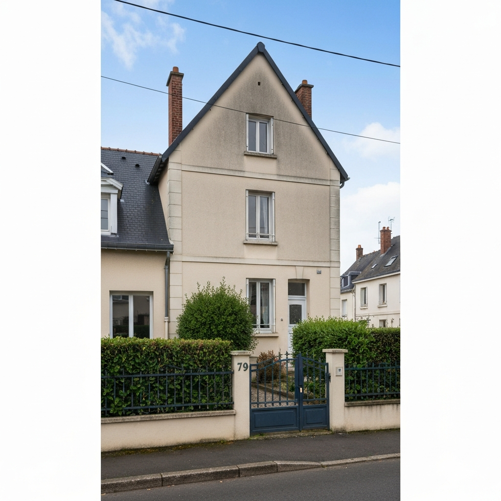 Vue d'une maison à Melun nécessitant des travaux pour estimation
